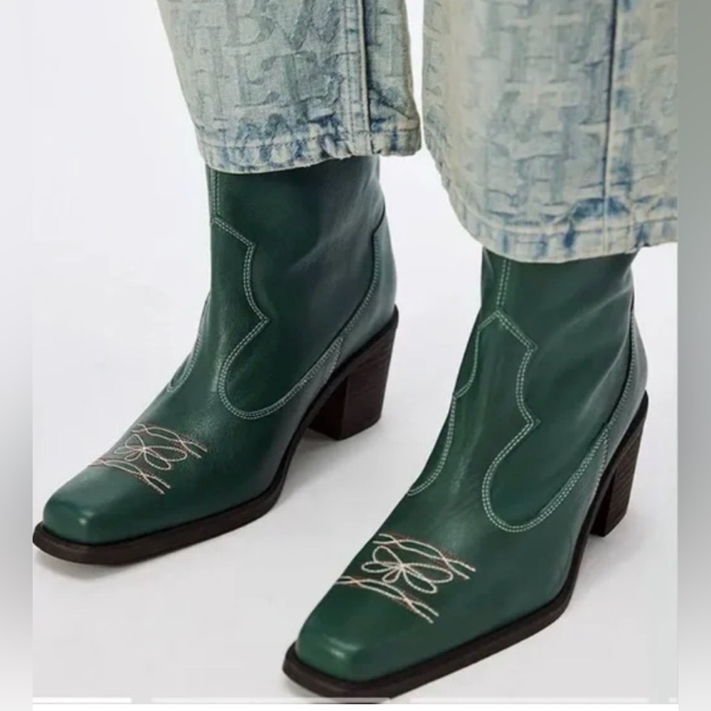 Free People Wandering Western Boot (Women) LULWORTH BLUE SIZE 10